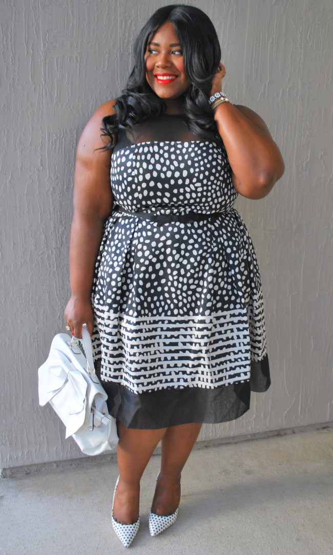 Musings of a Curvy Lady, Plus Size Fashion, Mother Daughter, Ideel, Polka Dots, ShoeDazzle, BeVIP