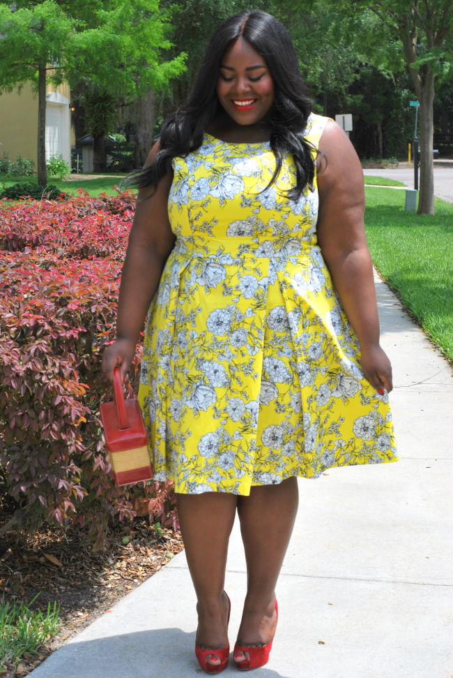 Musings of a Curvy Lady, Plus Size Fashion, Fashion Blogger, Plus Size Fashion, Poppy & Bloom, Yellow