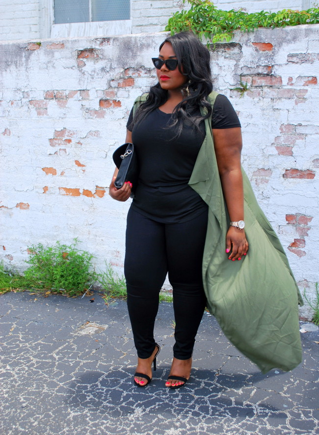 Musings of a Curvy Lady, Plus Size Fashion, Fashion Blogger, Charlotte Russe, Charlotte Russe Plus, Duster, All Black Outfit, Charlotte Russe IT GIRL, Duster Outfit, Plus Size Blogger
