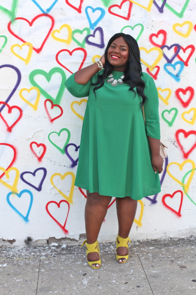 Musings of a Curvy Lady, Plus Size Fashion, Fashion Blogger, Plus Size Fashion Blogger, Kelly Green, Fall Fashion, Women's Fashion, #MCBeautyRoadShow, #YouGotItRight #StyleWatchMag, Statement Necklace, Mint and Lolly, Los Angeles