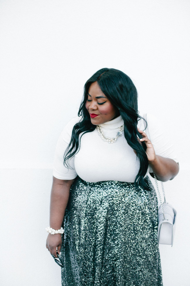 Musings of a Curvy Lady, Plus Size Fashion, Fashion Blogger, Sequin Skirt, Lane Bryant, Women's Fashion, Fall Fashion, Winter Fashion, Style Hunter, #YouGotItRight, #MCBeautyRoadShow, #RealOutfitGram, The Outfit, #PlusIsEqual