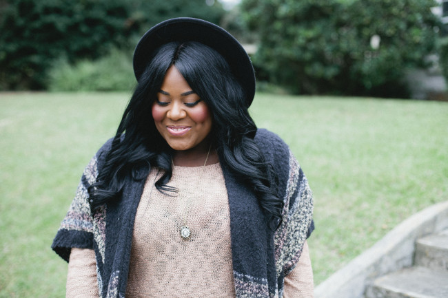 Musings of a Curvy Lady, Women's Fashion, Plus Size Fashion, Fashion Blogger, Charlotte Russe, Charlotte Russe Plus, Winter Fashion, Poncho, Outfit, Winter Outfit, Plaid Scarf, Style Hunter, #REALOUTFITGRAM, #MCBeautyRoadShow