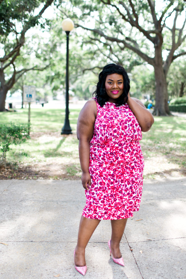 Musings of a Curvy Lady, Plus Size Fashion, Fashion Blogger, Who What Wear, Spring Collection, Spring Fashion, Target Exclusive, Floral Print Outfit, Women's Fashion, Jacksonville, Orlando, Tampa, Miami, Florida, OOTD