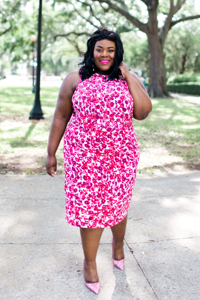 Musings of a Curvy Lady, Plus Size Fashion, Fashion Blogger, Who What Wear, Spring Collection, Spring Fashion, Target Exclusive, Floral Print Outfit, Women's Fashion, Jacksonville, Orlando, Tampa, Miami, Florida, OOTD
