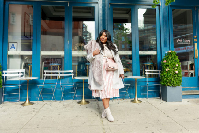 Musings of a Curvy Lady, Plus Size Fashion, Fashion Blogger, NYC, New York Fashion, Fall Fashion, Winter Fashion, Women's Fashion, Velvet Pleated Skirt, Rebecca Minkoff, Target, Target Style, A New Day, ASOS, ASOS Curve, Plus Size Coats