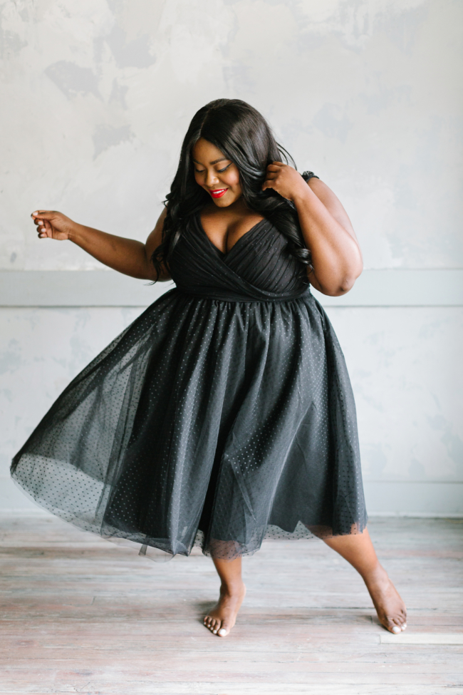 Musings of a Curvy Lady, Plus Size Fashion, Jason Wu, Eloquii, Occasion Dress, Holiday Collection, Holiday Party, Tulle Dress, Plus Size, Jason Wu X Eloquii