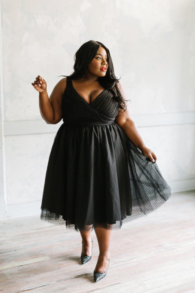 Musings of a Curvy Lady, Plus Size Fashion, Jason Wu, Eloquii, Occasion Dress, Holiday Collection, Holiday Party, Tulle Dress, Plus Size, Jason Wu X Eloquii