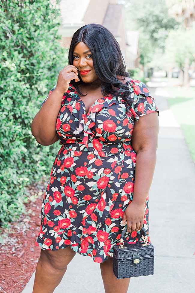 Musings of a Curvy Lady, Plus Size Fashion, Fashion Blogger, Gibson, Hot Summer Nights, Gibson Look, Nordstrom, Summer Fashion, Floral Print Top, Floral Print Skirt