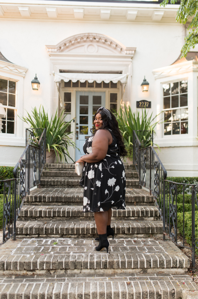 Musings of a Curvy Lady, Plus Size Fashion, Nordstrom, Nordstrom New Arrivals, Gibson, Hi Sugar Plum Holiday, Lele Sadoughi, Eloquii Booties, Sock Booties