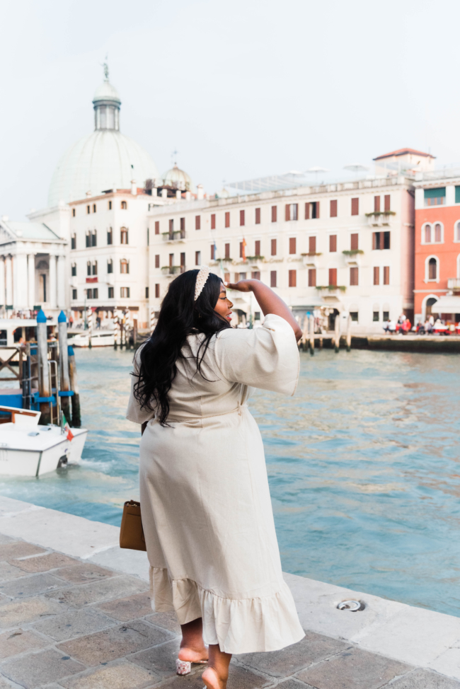 Venice, Venice Travel Vlog, Venice, Italy, Plus Size Travel, Plus Size Fashion, Travel Vlog, Vacation Travel, San Marco's Square, Rialto Bridge, Gondola Rides