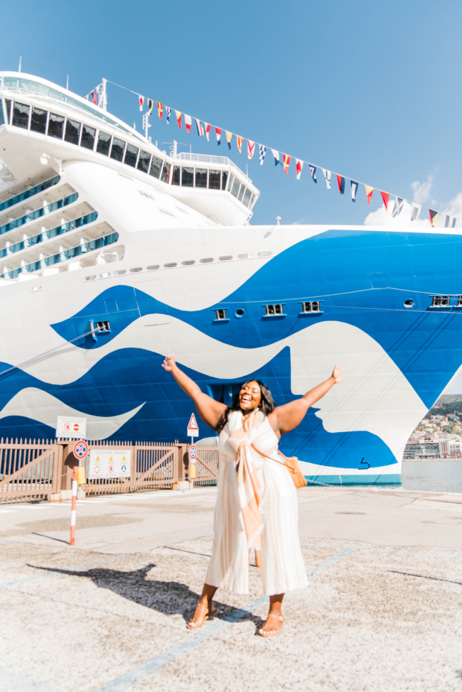 Princess Cruises, Sky Princess, Cruise Vacation, European Cruise, Fat Girls Traveling, Italy, Trieste, Kotor, Montenegro, Athens Greece, Sailing, Plus Size Fashion, Plus Size Travel