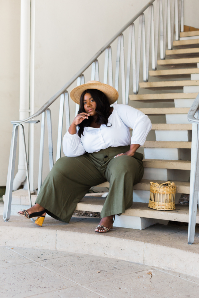 Eloquii, Plus Size Fashion, Lack of Color, Steve Madden, Anthropologie, Spring Fashion, Curvy Style, Curvy Spring Style, Cropped Wide Leg Pants
