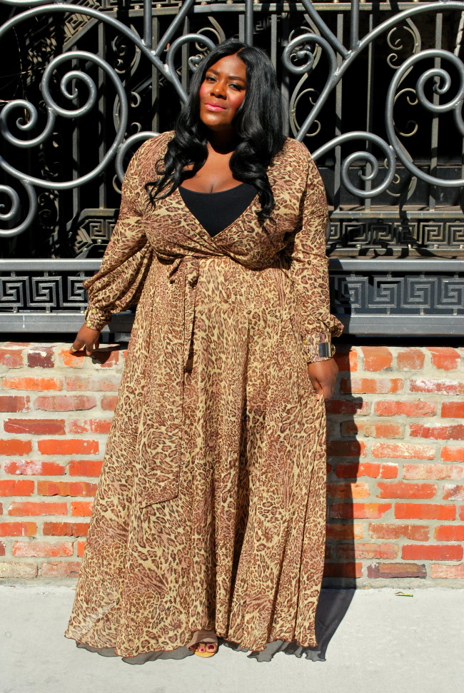 Musings of a Curvy Lady, Plus Size Fashion, Unique Vintage, Fashion Blog, PS Blog, Leopard Print, Maxi Dress, Plus Size, Women's Fashion, #IamUnique