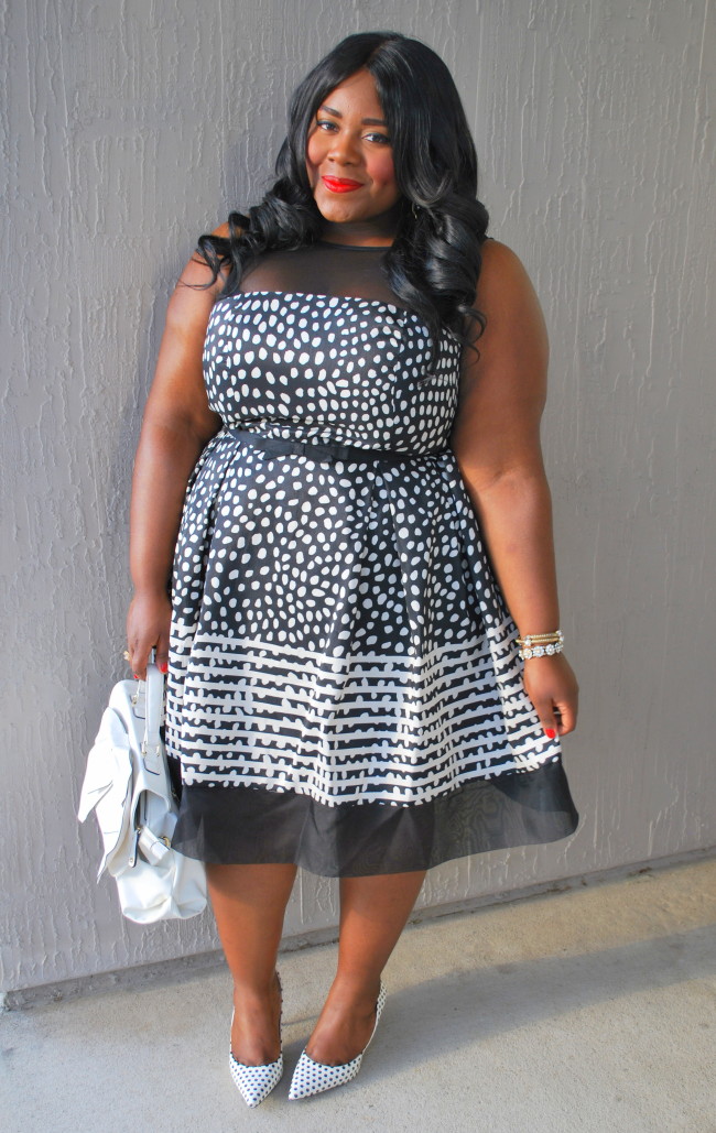 Musings of a Curvy Lady, Plus Size Fashion, Mother Daughter, Ideel, Polka Dots, ShoeDazzle, BeVIP