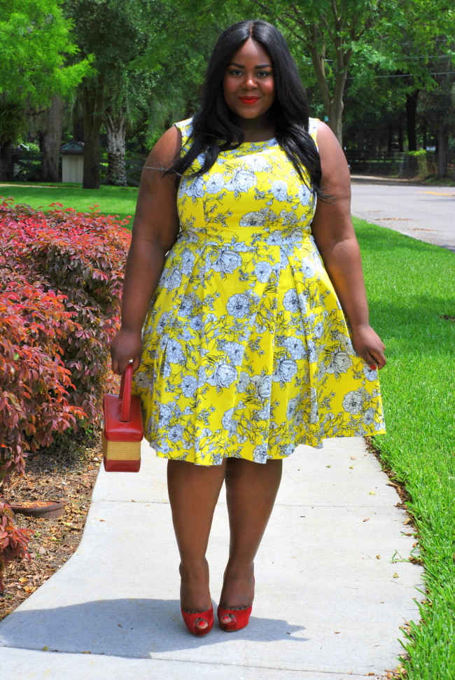 Musings of a Curvy Lady, Plus Size Fashion, Fashion Blogger, Plus Size Fashion, Poppy & Bloom, Yellow