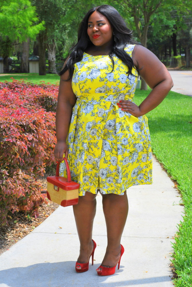 Musings of a Curvy Lady, Plus Size Fashion, Fashion Blogger, Plus Size Fashion, Poppy & Bloom, Yellow