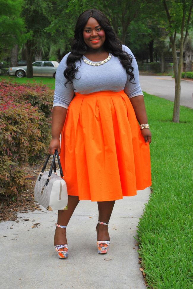 Musings of a Curvy Lady, Plus Size Fashion, Women's Fashion, ELoquii, Pink Clubwear, ShoeDazzle, Rhoda Wedges