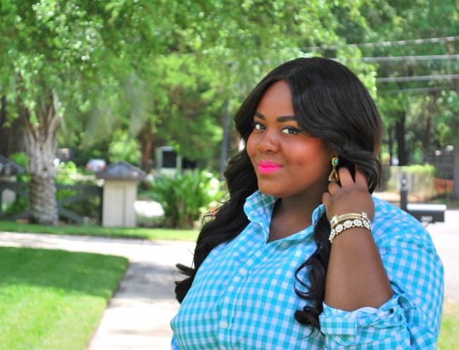 Musings of a Curvy Lady, Monochrome, Mixed Prints, Yellow, Gingham Print, Floral Print, Midi Skirt, Zara Official, Zara Shoes, YOURS Clothing UK, Plus Size Fashion, Fashion Blogger, Women's Fashion, OOTD, Spring Fashion