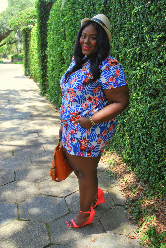 Musings of a Curvy Lady, Plus Size Fashion, Fashion Blogger, Pop Up Plus Online, Two Piece Short Set, Fedora, Summer Style, Women's Fashion, You Got It Right, People StyleWatch, Style Hunter, The Outfit