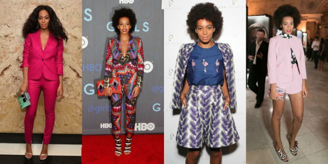 Solange Suits, Musings of a Curvy Lady, Style Inspiration, Celebrity Style, Power suits