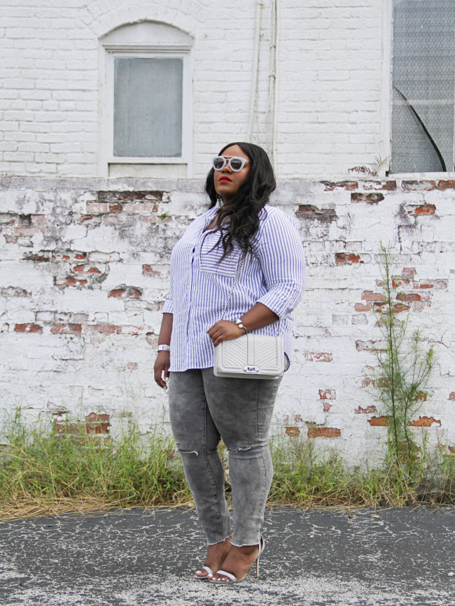 Musings of a Curvy Lady, Plus Size Fashion, Fashion Blogger, All Grey Outfit, Casual Chic, Women's Fashion, Charlotte Russe Plus, Monochrome Outfit, Style Hunter, The Outfit, #RealOutfitGram, DITTO, Prada Sunglasses, #MCBeautyRoadshow, #RedBookOOTD