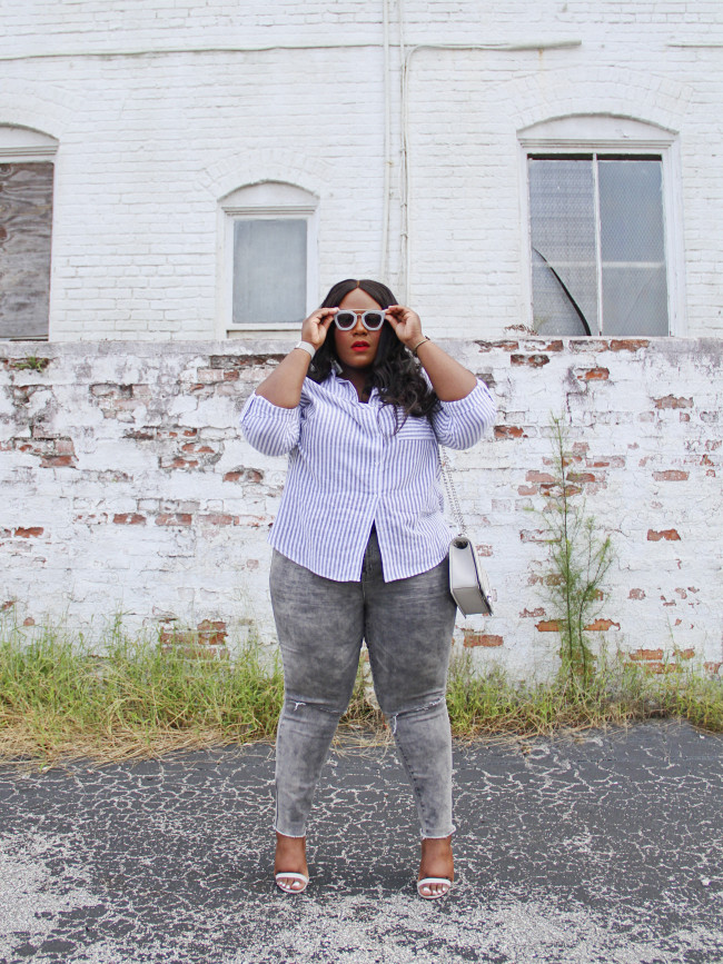 Musings of a Curvy Lady, Plus Size Fashion, Fashion Blogger, All Grey Outfit, Casual Chic, Women's Fashion, Charlotte Russe Plus, Monochrome Outfit, Style Hunter, The Outfit, #RealOutfitGram, DITTO, Prada Sunglasses, #MCBeautyRoadshow, #RedBookOOTD