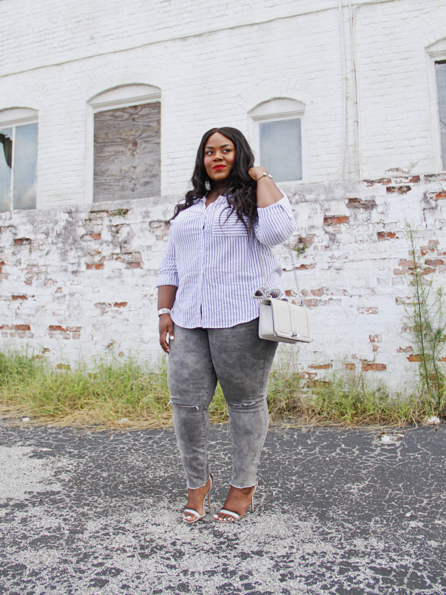 Musings of a Curvy Lady, Plus Size Fashion, Fashion Blogger, All Grey Outfit, Casual Chic, Women's Fashion, Charlotte Russe Plus, Monochrome Outfit, Style Hunter, The Outfit, #RealOutfitGram, DITTO, Prada Sunglasses, #MCBeautyRoadshow, #RedBookOOTD