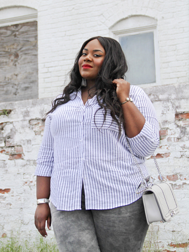 Musings of a Curvy Lady, Plus Size Fashion, Fashion Blogger, All Grey Outfit, Casual Chic, Women's Fashion, Charlotte Russe Plus, Monochrome Outfit, Style Hunter, The Outfit, #RealOutfitGram, DITTO, Prada Sunglasses, #MCBeautyRoadshow, #RedBookOOTD