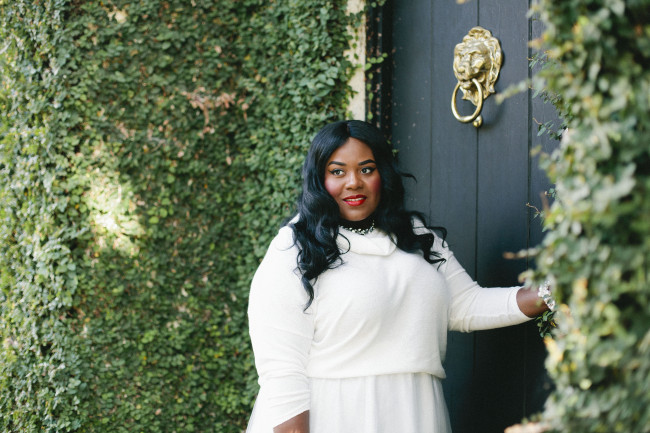 Musings of a Curvy Lady, Plus Size Fashion, Fashion Blogger, All White Outfit, All White Tutu, Charlotte Russe, Charlotte Russe Plus, #CharlotteLook, #StyleHunter, Style Blogger, Winter Outfit, Women's Fashion, #YouGotItRIight, #MCBeautyRoadShow, Fall Fashion