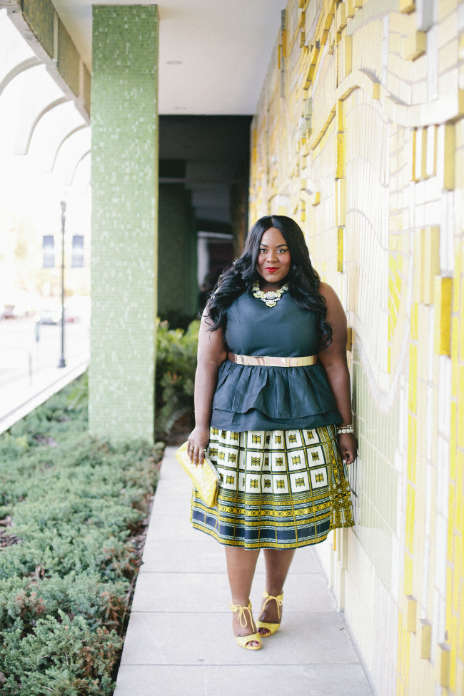 Musings of a Curvy Lady, Plus Size Fashion, Fashion Blogger, Women's Fashion, African Print Skirt, Kaela Kay, Ankara Print, Asos Curve, ASOS, ShoeDazzle, Statement Necklace, Fall Fashion, Style Hunter, #YouGotItRight, #RealOutfitGram, #MCBeautyRoadShow, #InspiredByInstyle