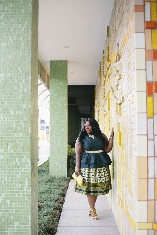 Musings of a Curvy Lady, Plus Size Fashion, Fashion Blogger, Women's Fashion, African Print Skirt, Kaela Kay, Ankara Print, Asos Curve, ASOS, ShoeDazzle, Statement Necklace, Fall Fashion, Style Hunter, #YouGotItRight, #RealOutfitGram, #MCBeautyRoadShow, #InspiredByInstyle