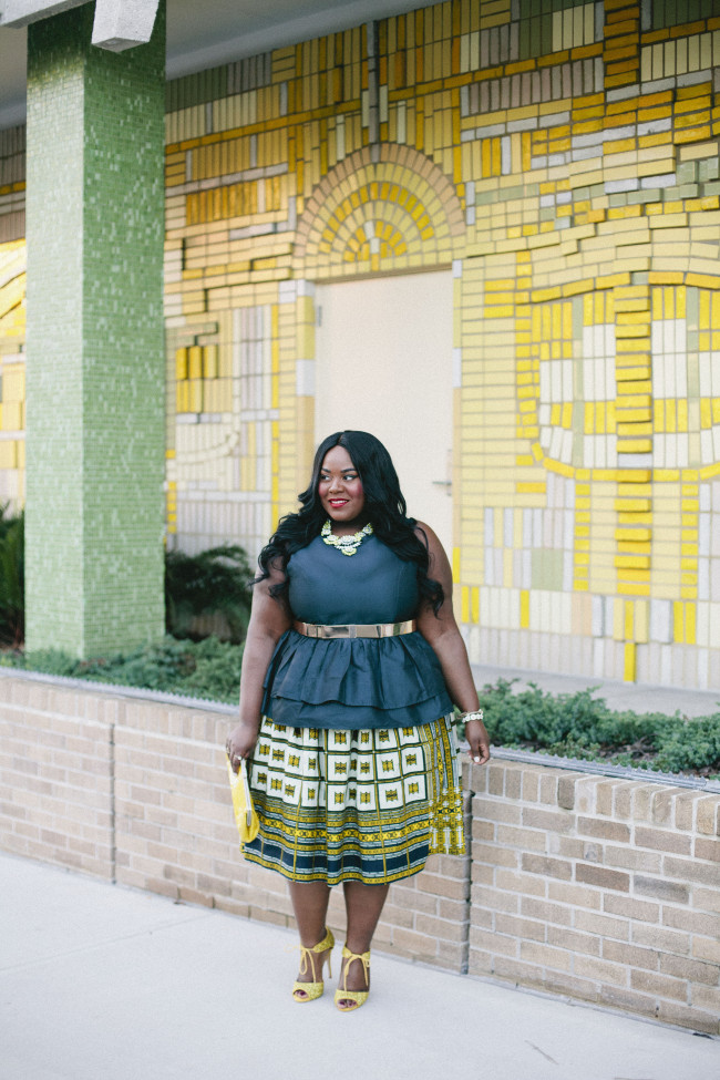 Musings of a Curvy Lady, Plus Size Fashion, Fashion Blogger, Women's Fashion, African Print Skirt, Kaela Kay, Ankara Print, Asos Curve, ASOS, ShoeDazzle, Statement Necklace, Fall Fashion, Style Hunter, #YouGotItRight, #RealOutfitGram, #MCBeautyRoadShow, #InspiredByInstyle