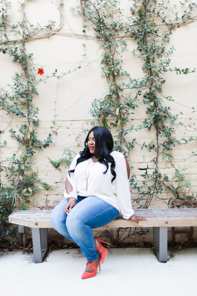 Musings of a Curvy Lady, Plus Size Fashion, Fashion Blogger, Florida Blogger, Miami, Orlando, Jacksonville, Women's Clothing, Spring Fashion, Skinny Jeans, Olivia Palermo Inspired, Charlotte Russe Plus, Style Hunter, The Outfit, #RealOutfitGram