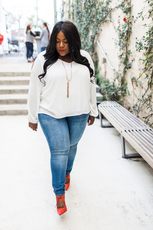 Musings of a Curvy Lady, Plus Size Fashion, Fashion Blogger, Florida Blogger, Miami, Orlando, Jacksonville, Women's Clothing, Spring Fashion, Skinny Jeans, Olivia Palermo Inspired, Charlotte Russe Plus, Style Hunter, The Outfit, #RealOutfitGram