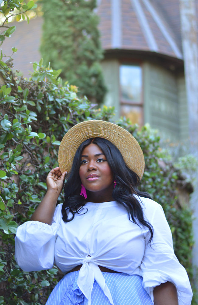 Musings of a Curvy Lady, Plus Size Fashion, Fashion Blogger, Style Blogger, Curvy Style, Ruffles, Summer Fashion, Spring Outfit, Florida, Resort Wear, Fame & Partners, Cult Gaia, Women's Fashion