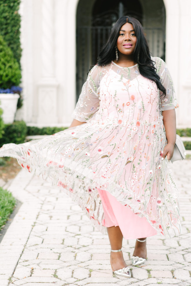 Musings of a Curvy Lady, Plus Size Fashion, Fashion Blogger, Maxi Dress, Spring Fashion, Ranaculus, ASOS Curve Salon, Pink, OOTD, Women's Fashion