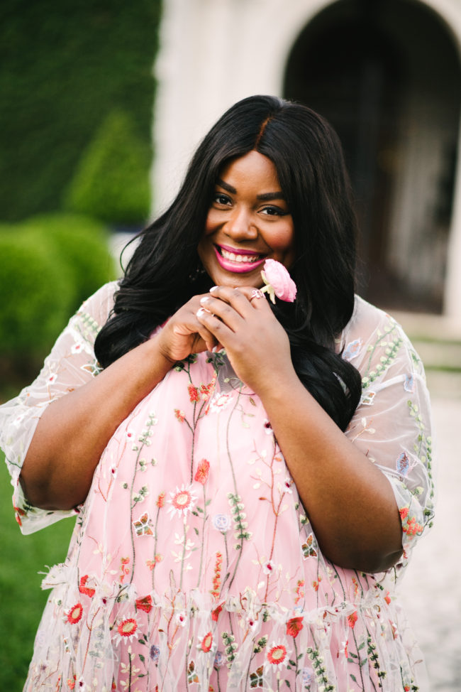 Musings of a Curvy Lady, Plus Size Fashion, Fashion Blogger, Maxi Dress, Spring Fashion, Ranaculus, ASOS Curve Salon, Pink, OOTD, Women's Fashion