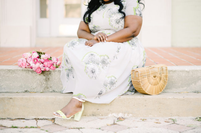 Musings of a Curvy Lady, Plus Size Fashion, Fashion Blogger, Spring Fashion, Print Dresses. eShakti, Women's Fashion, Boater Hat