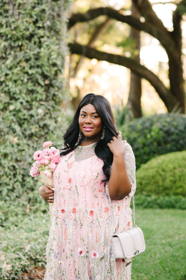 Musings of a Curvy Lady, Plus Size Fashion, Fashion Blogger, Maxi Dress, Spring Fashion, Ranaculus, ASOS Curve Salon, Pink, OOTD, Women's Fashion