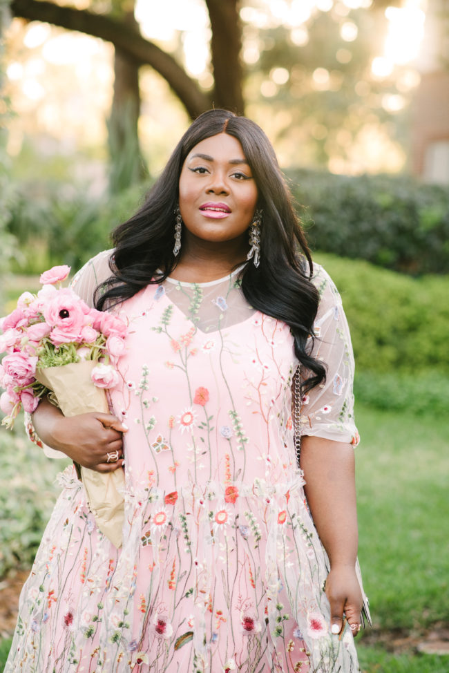 Musings of a Curvy Lady, Plus Size Fashion, Fashion Blogger, Maxi Dress, Spring Fashion, Ranaculus, ASOS Curve Salon, Pink, OOTD, Women's Fashion