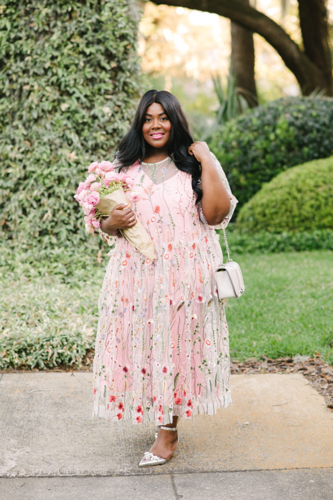 Musings of a Curvy Lady, Plus Size Fashion, Fashion Blogger, Maxi Dress, Spring Fashion, Ranaculus, ASOS Curve Salon, Pink, OOTD, Women's Fashion