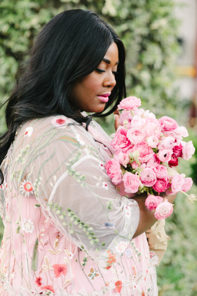 Musings of a Curvy Lady, Plus Size Fashion, Fashion Blogger, Maxi Dress, Spring Fashion, Ranaculus, ASOS Curve Salon, Pink, OOTD, Women's Fashion