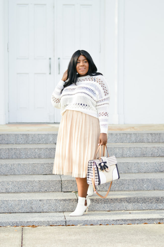 Musings of a Curvy Lady, Plus Size Fashion, Fashion Blogger, River Island, Winter Fashion, Winter White, Spring Fashion