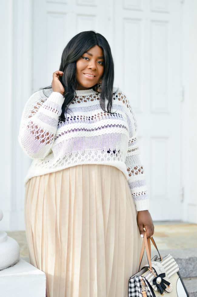 Musings of a Curvy Lady, Plus Size Fashion, Fashion Blogger, River Island, Winter Fashion, Winter White, Spring Fashion