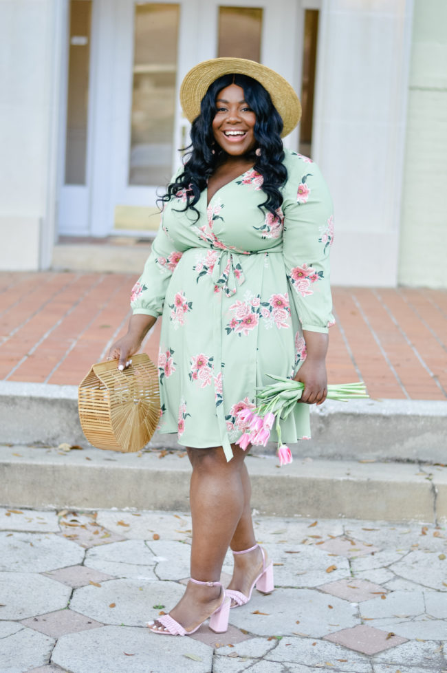 Musings of a Curvy Lady, Plus Size Fashion, Fashion Blogger, Loft Plus, Loft, Spring Fashion, Wrap Dress