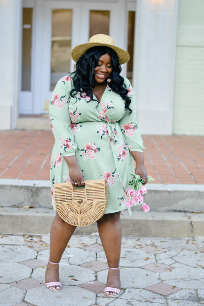 Musings of a Curvy Lady, Plus Size Fashion, Fashion Blogger, Loft Plus, Loft, Spring Fashion, Wrap Dress