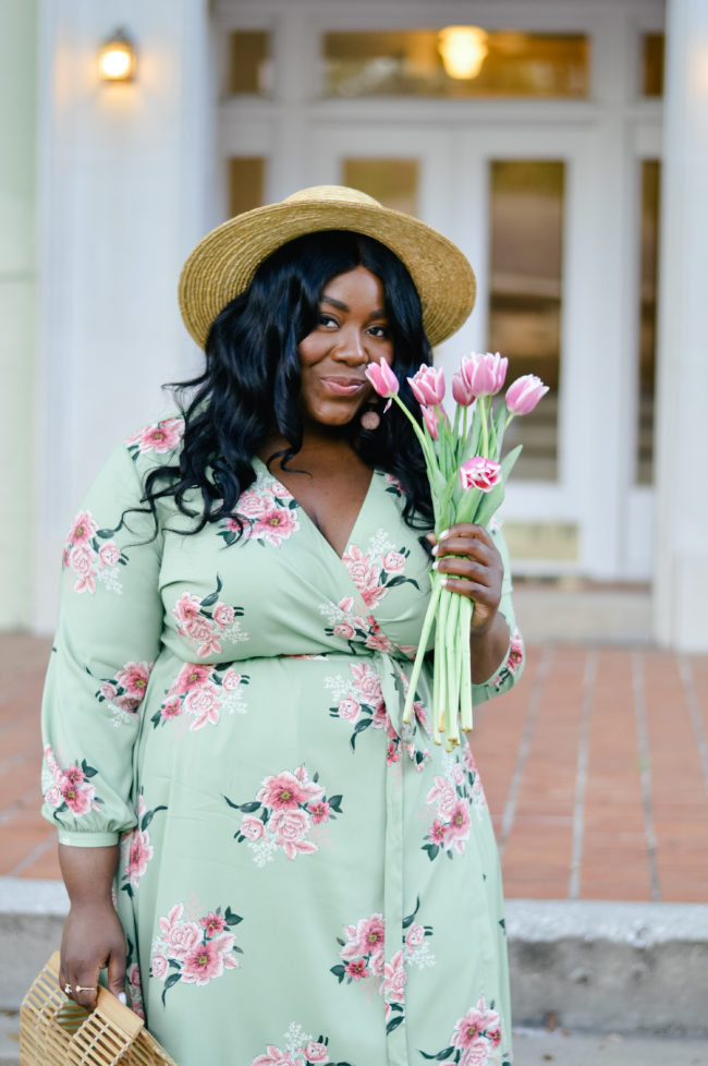 Musings of a Curvy Lady, Plus Size Fashion, Fashion Blogger, Loft Plus, Loft, Spring Fashion, Wrap Dress