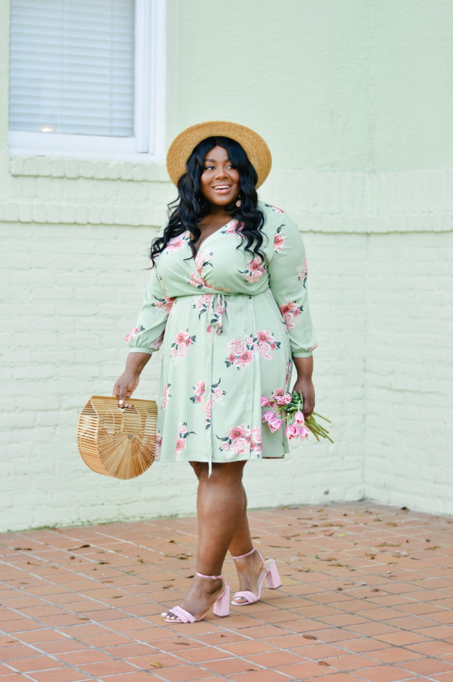 Musings of a Curvy Lady, Plus Size Fashion, Fashion Blogger, Loft Plus, Loft, Spring Fashion, Wrap Dress