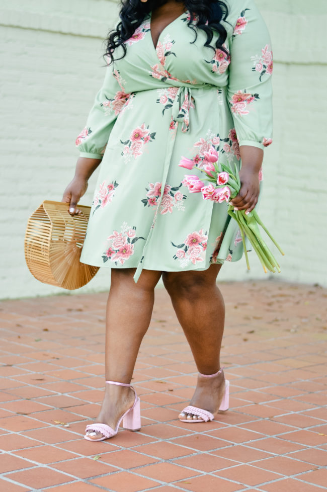 Musings of a Curvy Lady, Plus Size Fashion, Fashion Blogger, Loft Plus, Loft, Spring Fashion, Wrap Dress