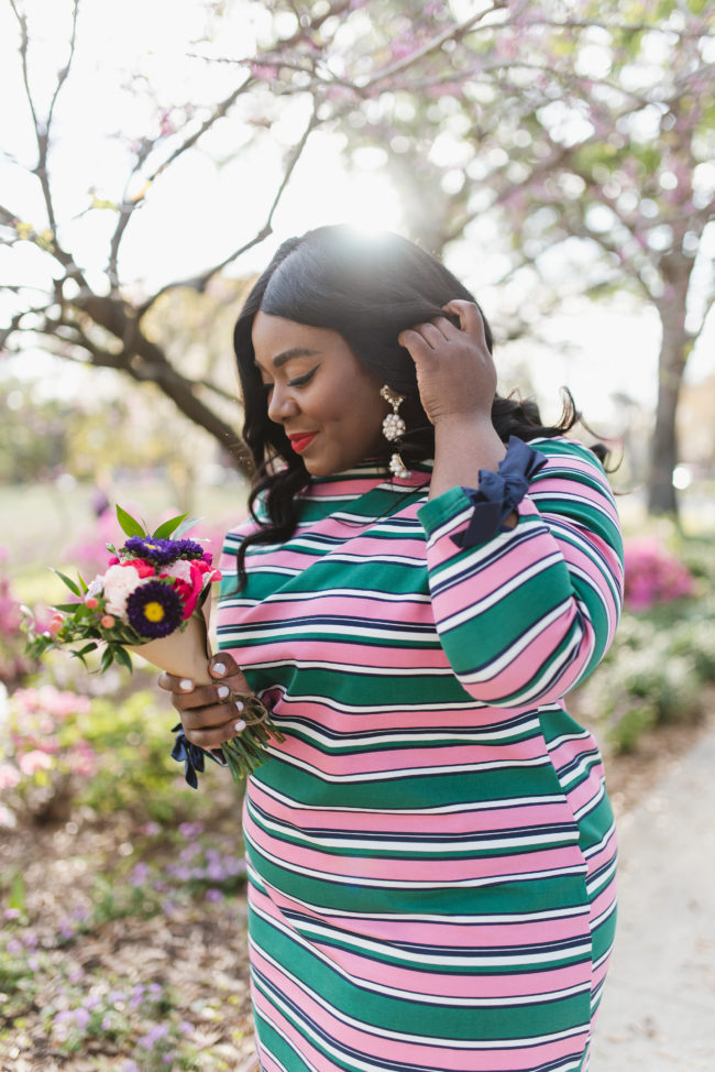 Musings of a Curvy Lady, Plus Size Fashion, Fashion Blogger, Spring Fashion, Draper James, Eloquii, AKA, Pink Heels, ASOS, Kate Spade